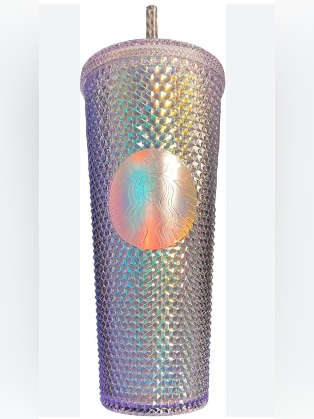 Starbucks 2021 Iridescent Unicorn Jewel Tumbler Venti Cold Cup 24oz like new